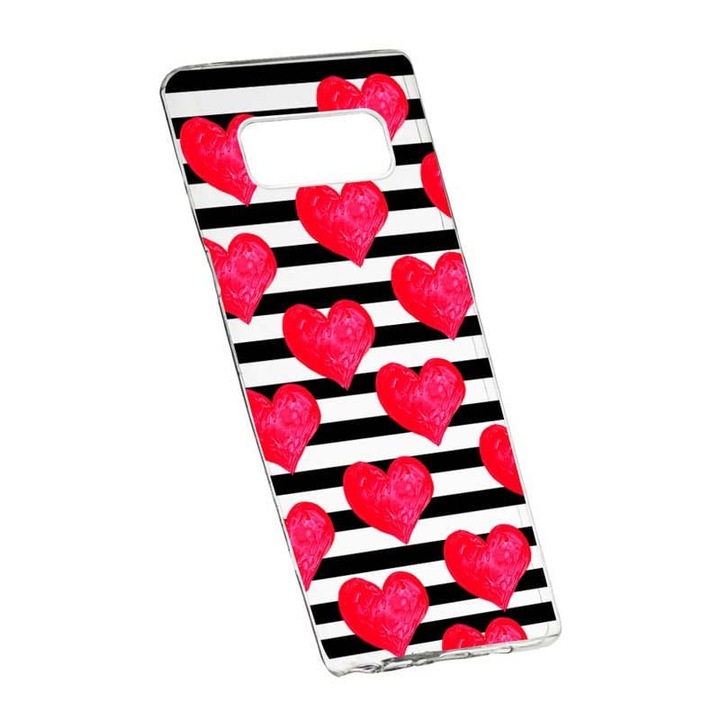 Кейс за Samsung Galaxy Note 9, сърца, 102, Силиконов