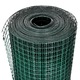 Кокошкарска мрежа vidaXL, Поцинкована с PVC покритие, 25x1 м, Зелена, 8.38 Kg