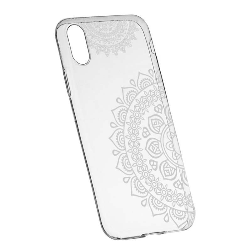 Husa pentru Apple iPhone XS Max, Lace White Nonfigurativ, 64, Silicon