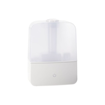 Umidificator aer Breva capacitate 3.5l tehnologie ultrasonica, 3 trepte, autonomie 11h, touch screen, oprire automata, filtru anti-calcar, silentios, alb Umidificator aer Breva capacitate 3.5l tehnologie ultrasonica, 3 trepte, autonomie 11h, touch screen, oprire automata, filtru anti-calcar, silentios, alb