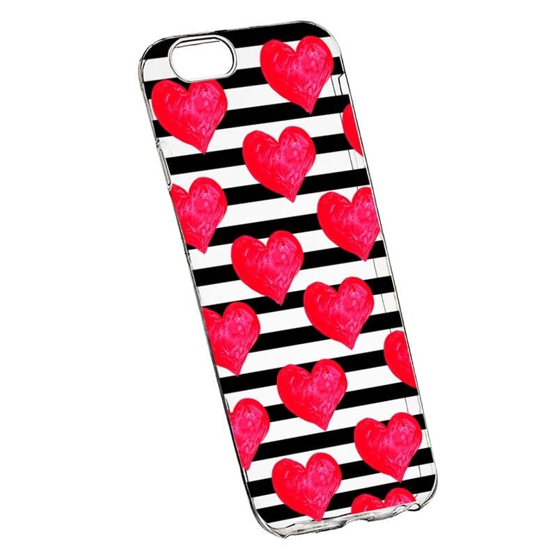 Husa pentru Xiaomi Redmi 6A, hearts, 102, Silicon