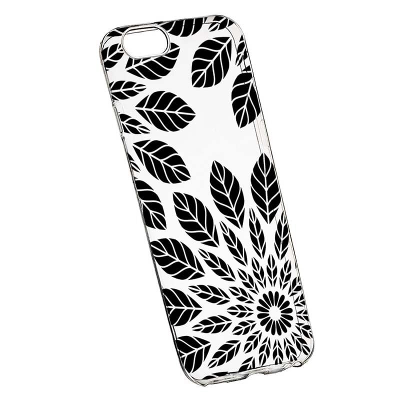 Husa pentru Xiaomi Redmi 6A, Black Feathers, 76, Silicon