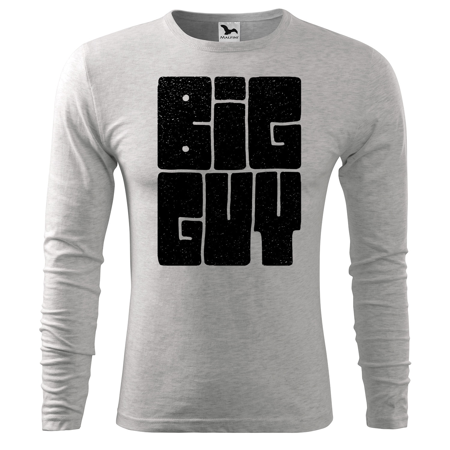 Tricou de barbati personalizat cu maneca lunga,Gri deschis,marime L