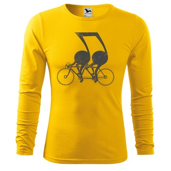 Tricou de barbati personalizat cu maneca lunga,Galben,marime M Tricou de barbati personalizat cu maneca lunga,Galben,marime M