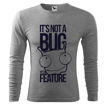 Tricou de barbati personalizat cu maneca lunga,Gri inchis,marime M Tricou de barbati personalizat cu maneca lunga,Gri inchis,marime M