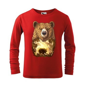 Tricou cu maneca lunga pentru copii,personalizat,Rosu,4 ani Tricou cu maneca lunga pentru copii,personalizat,Rosu,4 ani