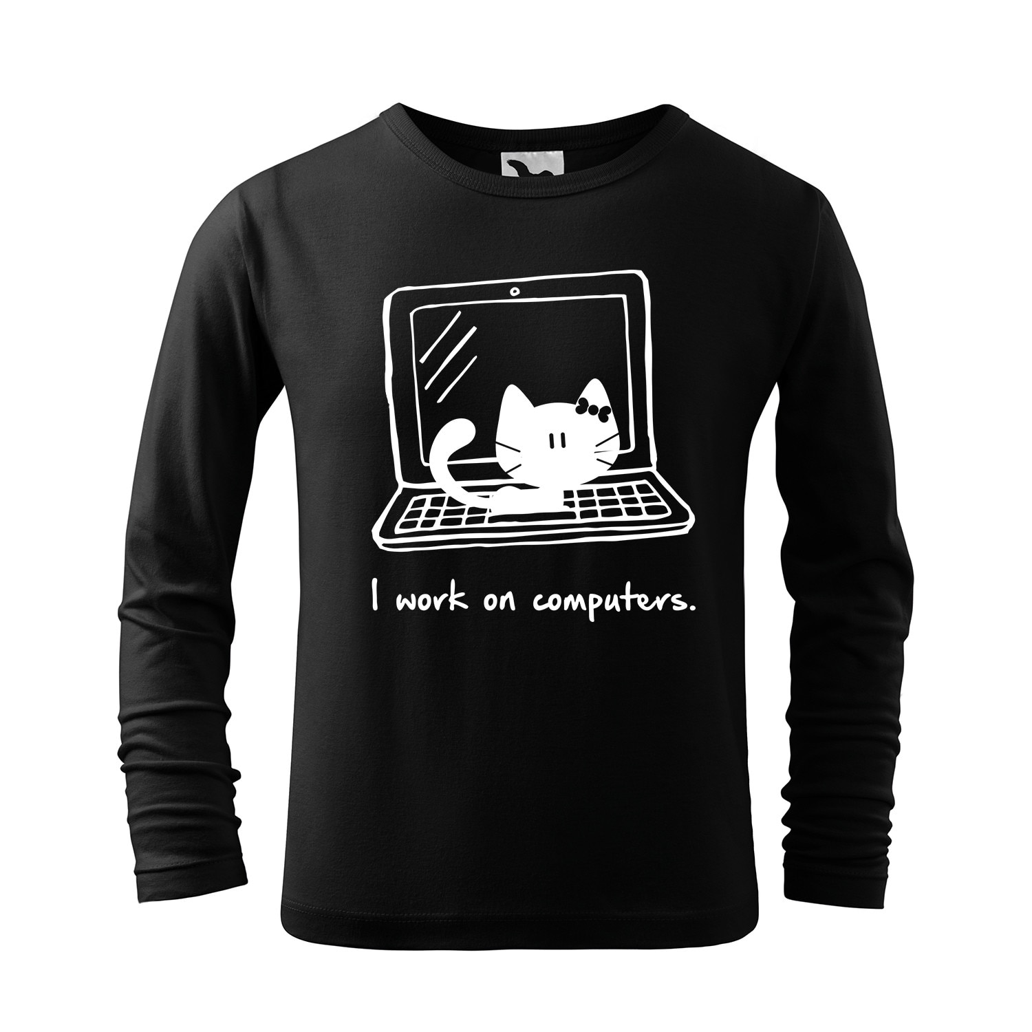 Tricou cu maneca lunga pentru copii,personalizat,Negru,4 ani