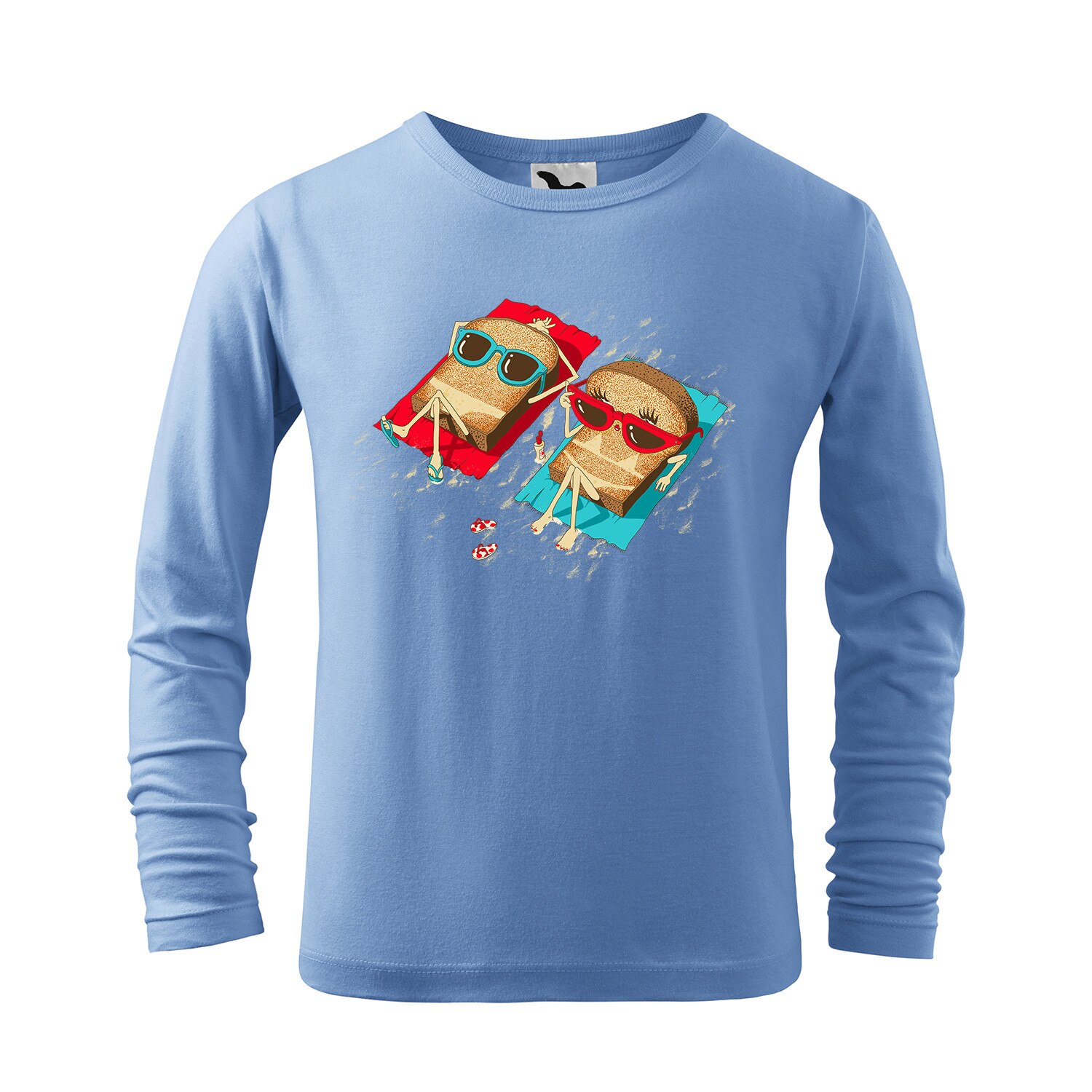 Tricou cu maneca lunga pentru copii,personalizat,Albastru deschis,10 ani