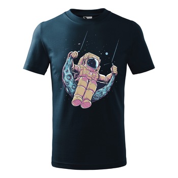 Tricou cu maneca scurta pentru copii,personalizat,Albastru marin,4 ani Tricou cu maneca scurta pentru copii,personalizat,Albastru marin,4 ani