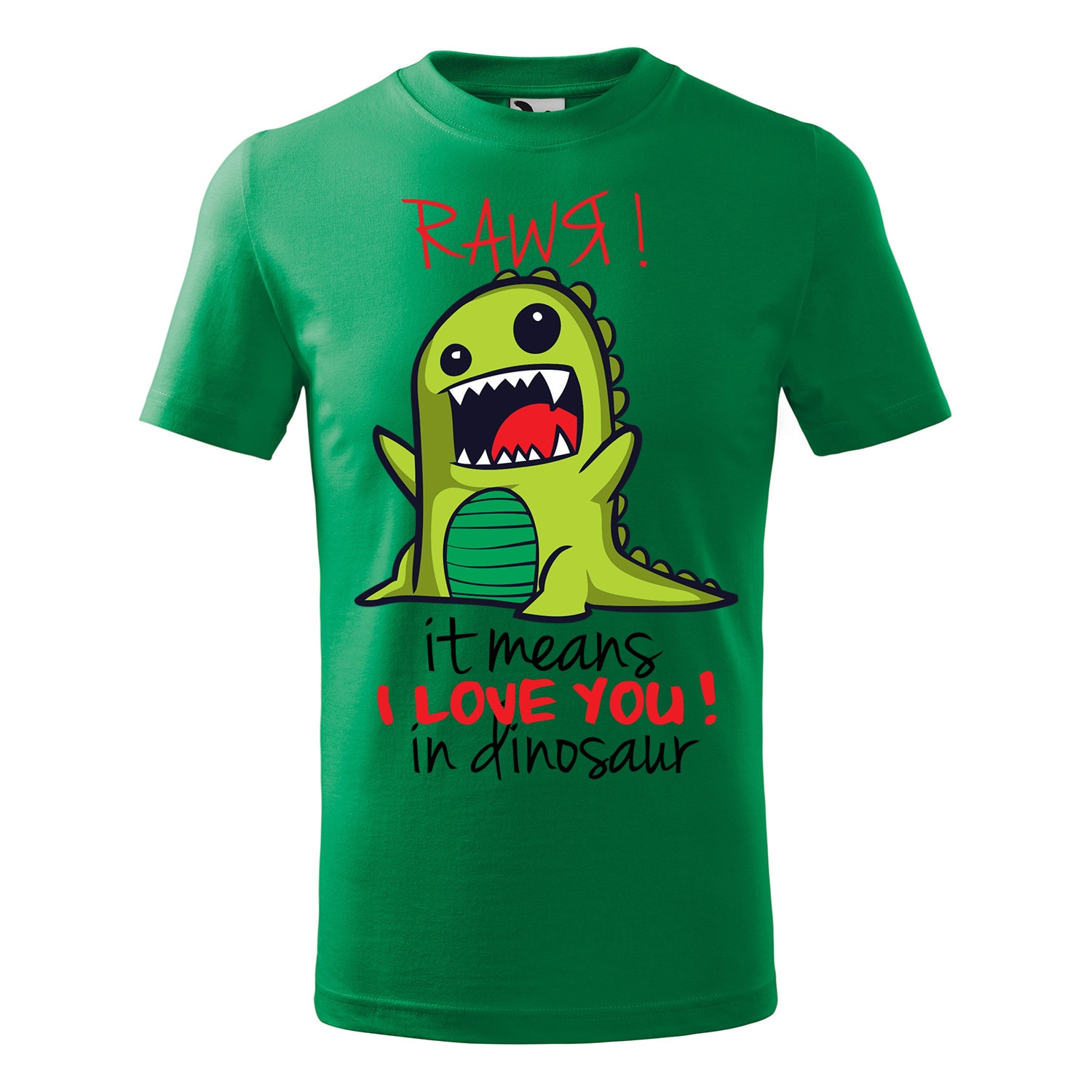 Tricou cu maneca scurta pentru copii,personalizat,Verde mediu,4 ani