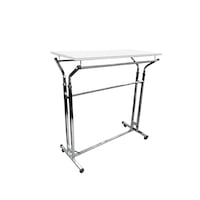 Stender suport metalic cromat reglabil cu placa pal, Inaltime 120 cm -160 cm, lungime 125 cm