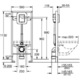 ALL IN ONE Incastrat - Grohe + Kolo Idol - Gata de montaj - Vas wc Suspendat Kolo Idol + Capac softclose + Rezervor Grohe