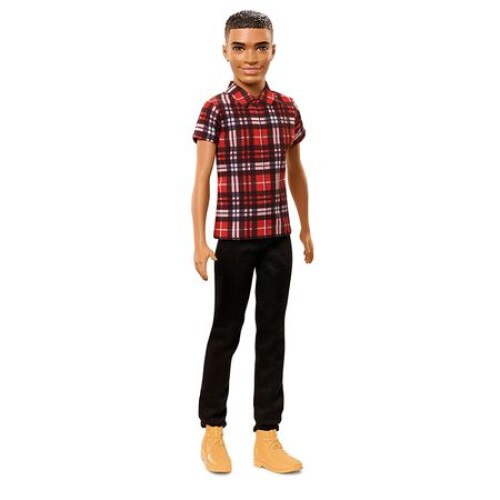 Papusa Ken iMK® cu camasa in carouri, pantaloni, pantofi, 30 cm