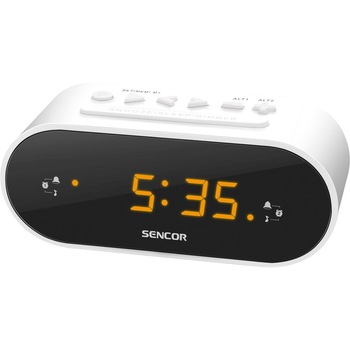 Radio cu ceas Sencor SRC 1100 W FM White Radio cu ceas Sencor SRC 1100 W FM White