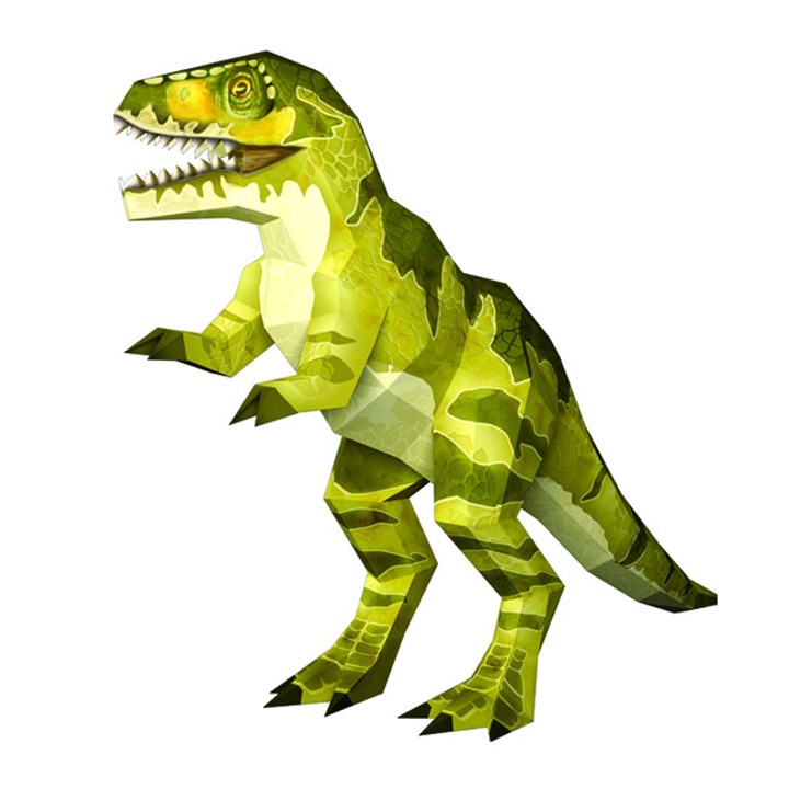 3D пъзел Хартиен свят Тиранозавър РЕКС, модел за сглобяване