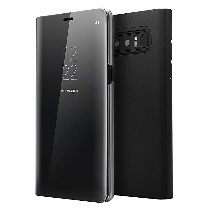 Husa flip Clear View neagra Samsung Galaxy Note 8