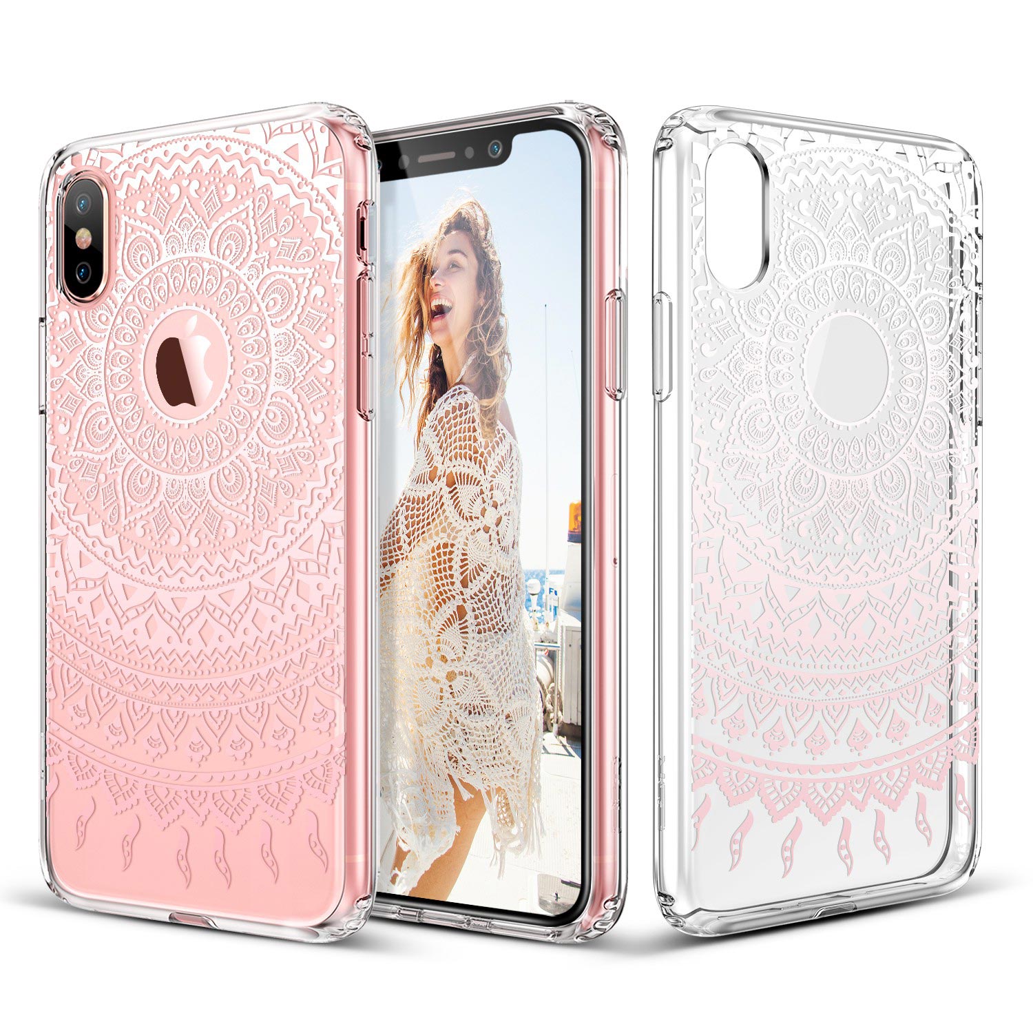 Carcasa ESR Totem iPhone X, Pink Manjusaka