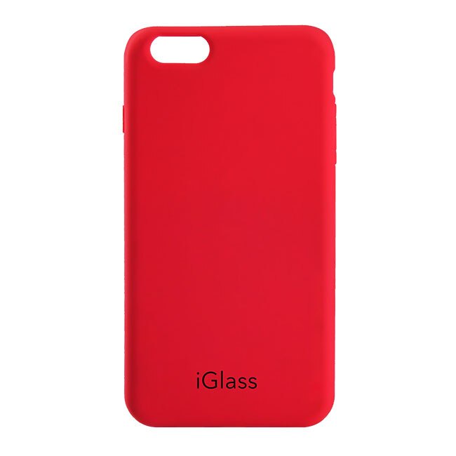 Husa de protectie iGlass pentru iPhone 8 Plus, rosu