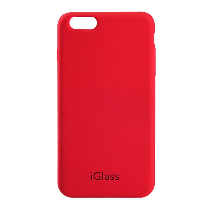 Husa de protectie iGlass pentru iPhone 8 Plus, rosu