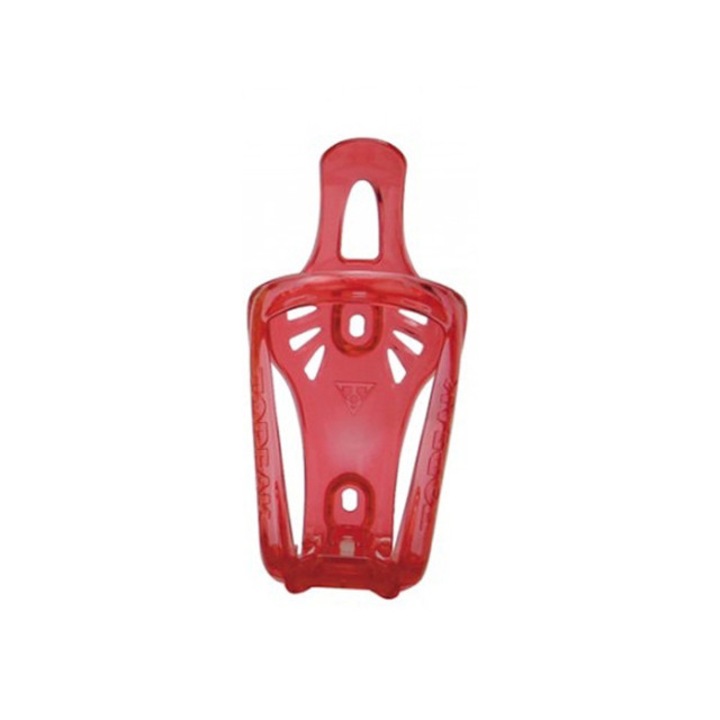 Suport Bidon Topeak Mono Cage Cx - Rosu-Transparent