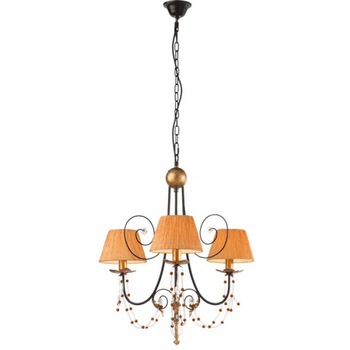 Lustra clasica Intrigo, 3Xe-14, abajur textil, IIN C3 Lustra clasica Intrigo, 3Xe-14, abajur textil, IIN C3