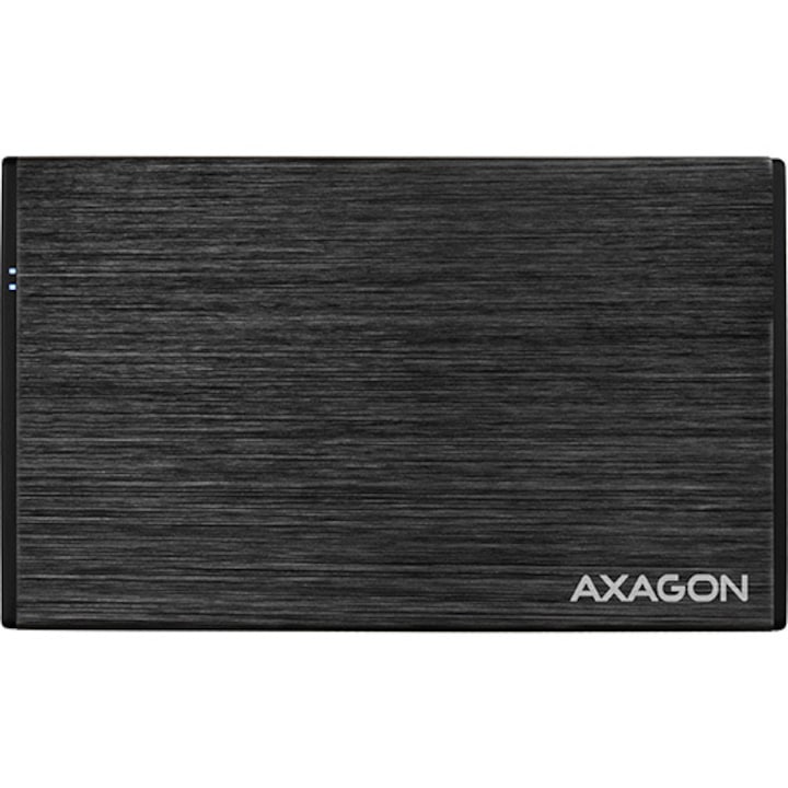 Axagon EE25-XA3 Külső merevlemez ház, USB 3.0, 2.5 SATA HDD/SSD kompatibilis, 3 Gbit/s, Alumínium, Fekete
