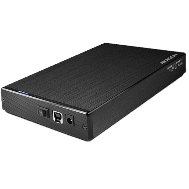 Axagon EE35-XA3 Külső merevlemez ház, USB 3.0, 3.5 SATA HDD kompatibilis, Alumínium, Fekete