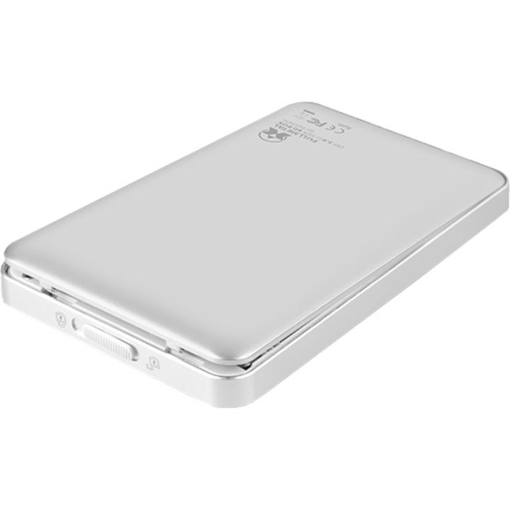 Rack extern Axagon EE25-F6S, USB 3.0, compatibil 2.5 inch SATA HDD/SSD, 6 Gbit/s, Metal, Argintiu