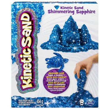Set Kinetic Sand - Shimmering, albastru, 454g Set Kinetic Sand - Shimmering, albastru, 454g