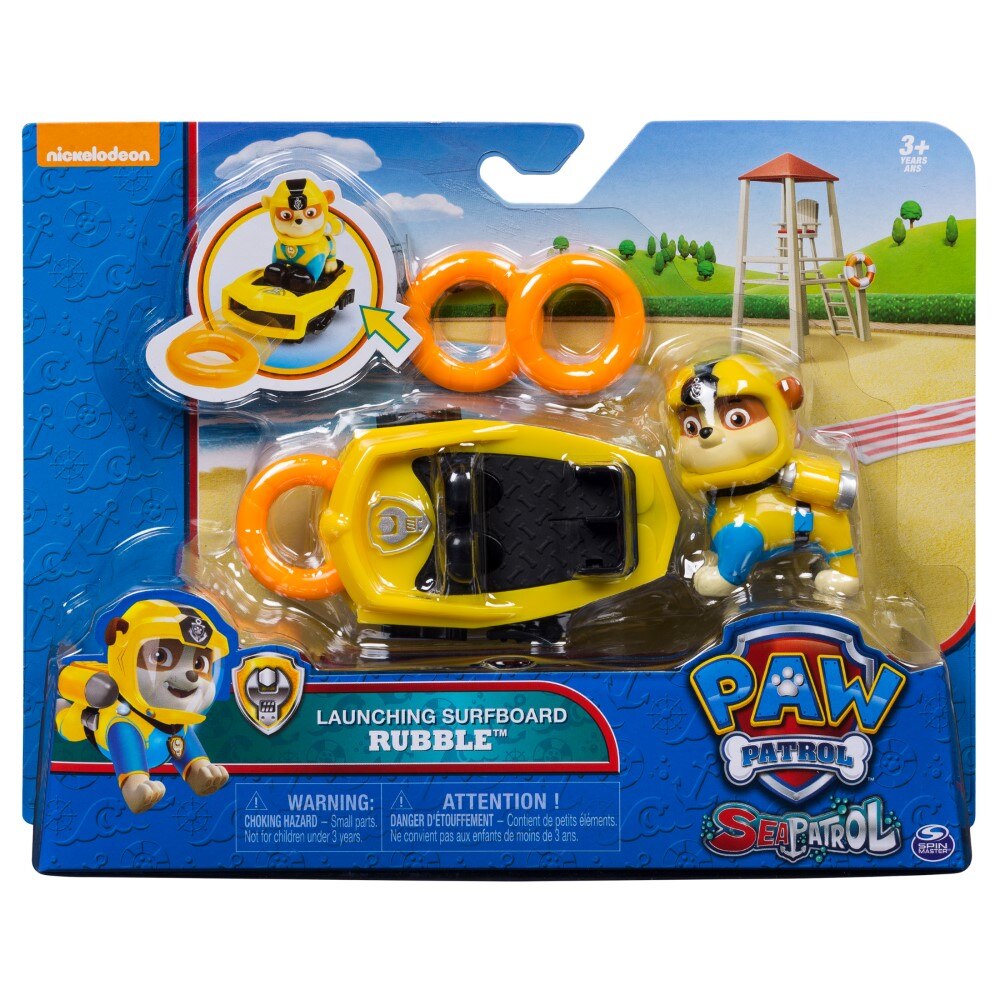 Set figurine Paw Patrol - Sea Patrol, Light Up Rubble