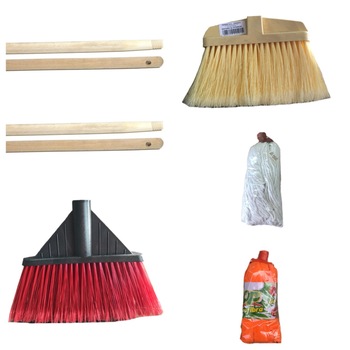Pachet 1 bucata Rezerva mop bumbac, 250gr +1 bucata Rezerva mop microfibra color + 4 bucati Coada din lemn natur + 1 bucata Matura Europea + 1 bucata Matura de interior Pachet 1 bucata Rezerva mop bumbac, 250gr +1 bucata Rezerva mop microfibra color + 4 bucati Coada din lemn natur + 1 bucata Matura Europea + 1 bucata Matura de interior