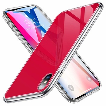 Carcasa ESR Mimic 9H Tempered Glass iPhone X, Red