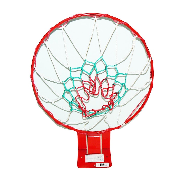 Баскетболен кош МИКРО 67 MK-01, за стена, стомана, полиестер, диаметър пръстен 38.5 cm/ 16 цола, Червен