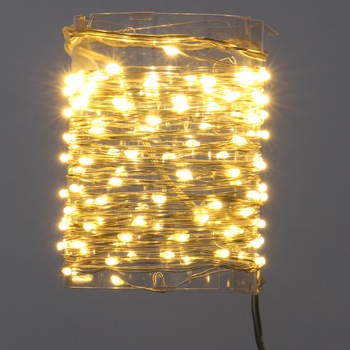 Instalatie brad Craciun, 100 micro-LED-uri albe cu lumina calda creaza o atmosfera festiva in intreaga casa, 10 m, cu fir cupru, Grad de protectie: IP20 Instalatie brad Craciun, 100 micro-LED-uri albe cu lumina calda creaza o atmosfera festiva in intreaga casa, 10 m, cu fir cupru, Grad de protectie: IP20