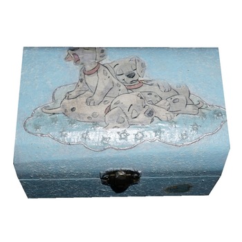 Cutiuta handmade pentru prima suvita si dintisorii de lapte ai bebelusului Dalmatieni, Little angel Cutiuta handmade pentru prima suvita si dintisorii de lapte ai bebelusului Dalmatieni, Little angel