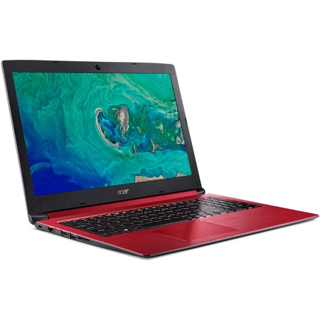 Laptop Acer Aspire 3 A315-53-31CP cu procesor Intel® Core™ i3-7020U 2.30 GHz, Kaby Lake, 15.6", 4GB, 1TB, Intel® HD Graphics 620, Linux, Rocco Red