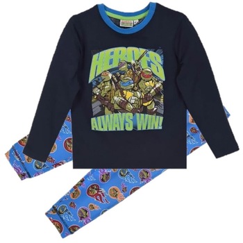 Pijama copii cu maneca lunga Testoasele Ninja, Multicolor, 98 CM Pijama copii cu maneca lunga Testoasele Ninja, Multicolor, 98 CM