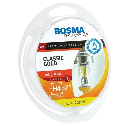 Bec far H4 Classic Gold 12V 60/55W Bosma 1Set