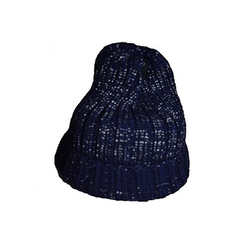 Caciula simpla de iarna cu design argintiu,D&J Exclusive, Bleumarin, Universal Caciula simpla de iarna cu design argintiu,D&J Exclusive, Bleumarin, Universal