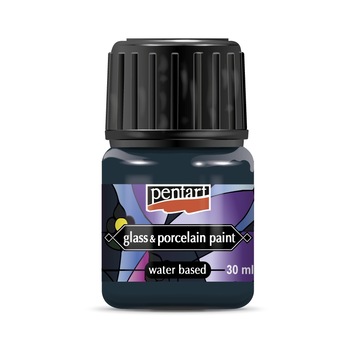 Vopsea pentru sticla si portelan Pentart - Turcoaz - albastru, 30 ml Vopsea pentru sticla si portelan Pentart - Turcoaz - albastru, 30 ml