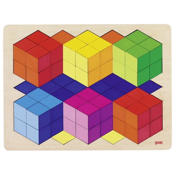 Puzzle tridimensional cu 86 piese, GOKI, Multicolor, 40 x 30 x 0.8 cm