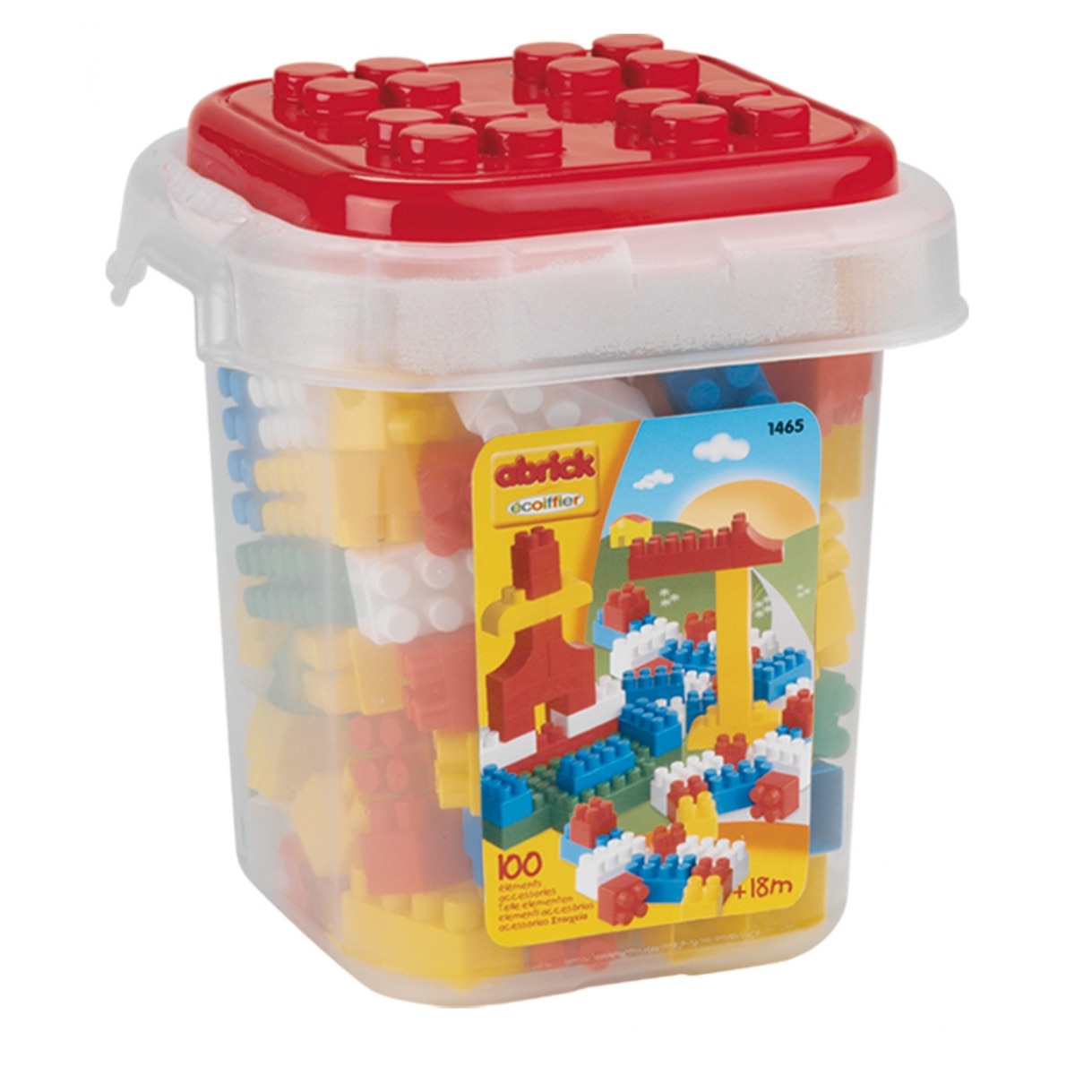 Ecoiffier - Set 100 Cuburi in Cutie