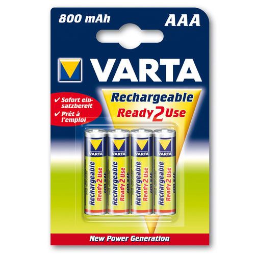 Set VARTA 4 Acumulatori AAA