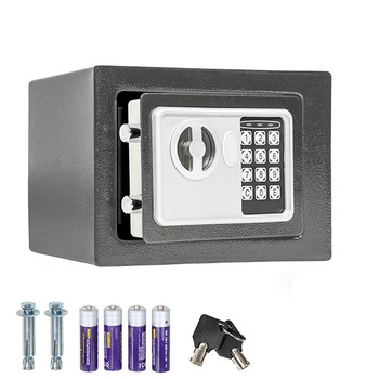 Seif digital Timeless Tools, Dimensiuni 17 x 22,8 x 17 cm, Gri Seif digital Timeless Tools, Dimensiuni 17 x 22,8 x 17 cm, Gri