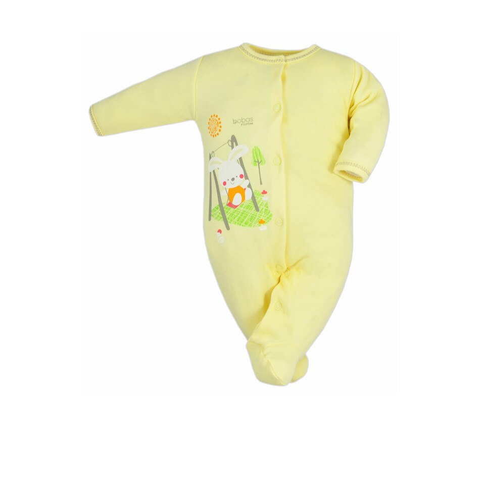 Salopeta cu maneca lunga bebelusi Zabaw Koala 3615-GA, Galben, 56