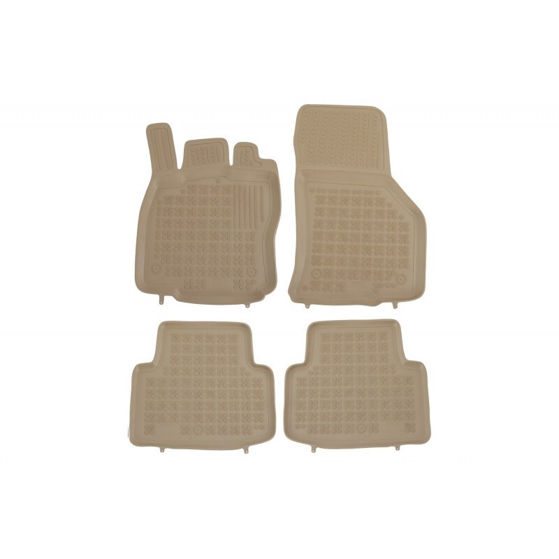 Set 4 Covorase Presuri Auto Bej din Cauciuc VOLKSWAGEN Passat B8 (2014-Up)
