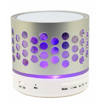 Boxa Portabila Bluetooth iUni DF05, 3W, USB, Slot Card, AUX-IN, Radio, Aluminiu, Argintiu Boxa Portabila Bluetooth iUni DF05, 3W, USB, Slot Card, AUX-IN, Radio, Aluminiu, Argintiu