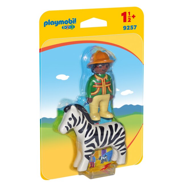 Playmobil 1.2.3 - Padurar cu zebra