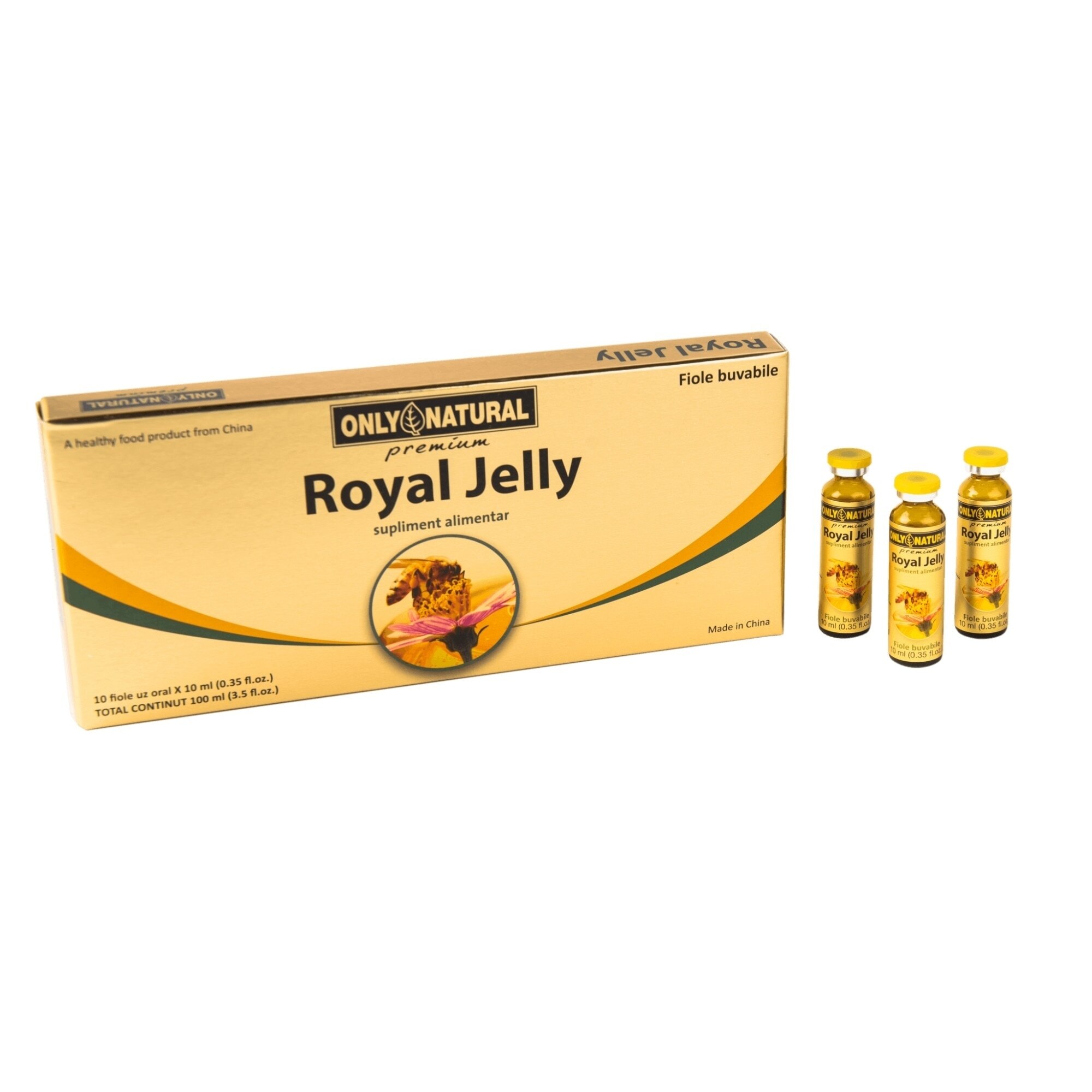 Supliment alimentar Only Natural - Royal Jelly(300mg) 10 fiole Co & Co