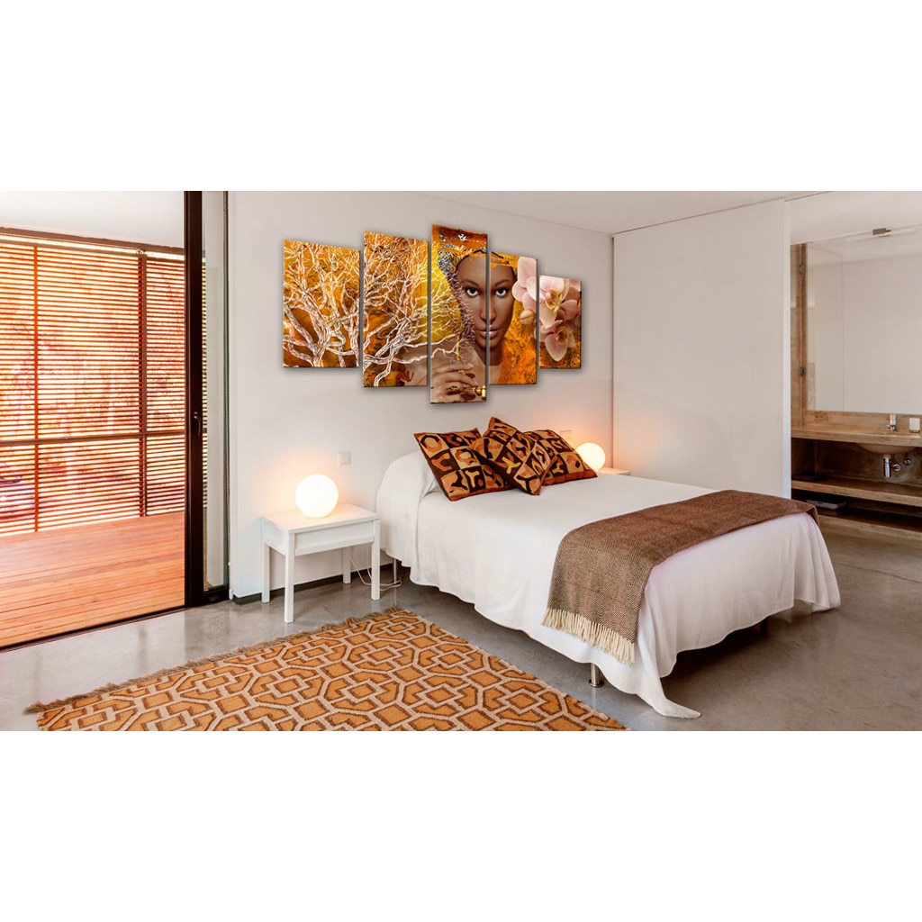 Tablou canvas 5 piese - PoveSti din Africa - 200 x 100 cm